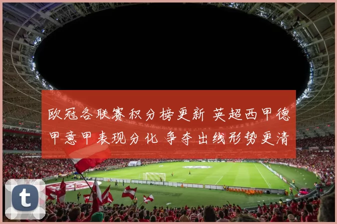 欧冠各联赛积分榜更新 英超西甲德甲意甲表现分化 争夺出线形势更清晰